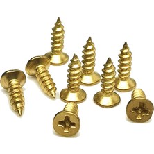 Marsilyan Klips, Menteşe, Ayak, Ağaç, Sunta Vidası 2,2x7,5mm - Sarı 1000 Adet