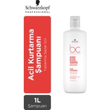 Schwarzkopf Bonacure Acil Kurtarma Şampuanı 1000ML Yıpranmış Saçlar İçin Bakım Yapıcı Etki