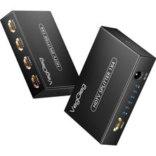 Veggieg 4K 30Hz 1 Giriş 4 Çıkış HDMI Splitter Görüntü Ayırıcı Bölücü Adaptör