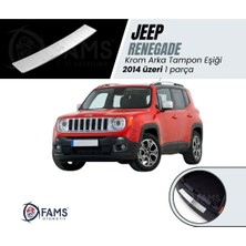 Fams Otomotiv  Jeep Renegade Krom Arka Tampon Eşiği 2014> Paslanmaz Çelik