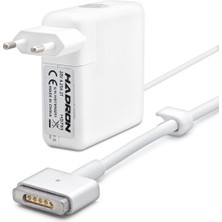 Marsilyan 20V 4.25A 85W Laptop Adaptörü - T Tip - Macbook Uyumlu - Beyaz HD795
