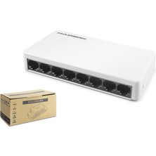 Marsilyan Ethernet Switch 8 Port 10/100 Mbps - Beyaz HDX1366