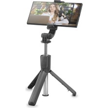 Marsilyan Telefon Tripodu ve Selfie Çubuğu Seti Bluetooth Kumandalı 67 cm - Siyah ND1046