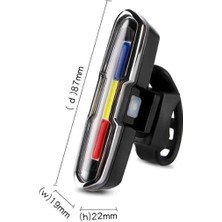 ForteGT USB Şarjlı LED Bisiklet Işığı Xbyc 6017-3 Gece Sürüşü İçin Yüksek Parlaklık