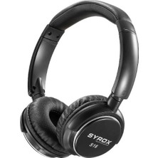 Syrox S16 Kablosuz Kulak Üstü Bluetooth Kulaklık Stereo Müzik Dinleyebilme Özelliği ile Siyah