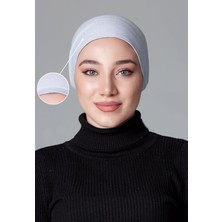 Nanak Açık Gri Penye Kaymayan Bone
