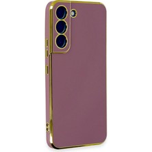 Derin Stok Galaxy S22 Kılıf Volet Silikon - Kırmızı