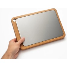 Ahşap Paslanmaz Çelik Kesim ve Sunum Tahtası