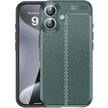 Derin Stok Iphone 16 Kılıf Auto Focus Kapak - Koyu Yeşil