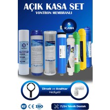 WaterMelon Açık Kasa Cihazlara Uyumlu 8 Aşama Vontron Membranlı Filtre Seti