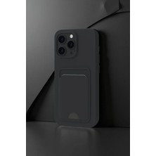 Derin Stok Iphone 16 Kılıf Kelvin Kartvizitli Silikon - Siyah