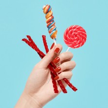 İmPRESS Kendinden Yapışkanlı Takma Tırnak Kısa Parlak Kırmızı