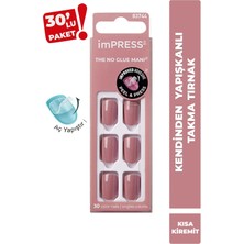 İmPRESS Kendinden Yapışkanlı Takma Tırnak Kısa Kiremit