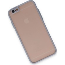 Derin Stok Iphone 6 Kılıf Montreal Silikon Kapak - Gri