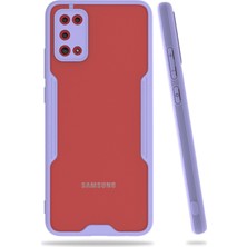 Derin Stok Galaxy A02S Kılıf Platin Silikon - Lila