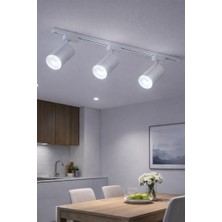 Hero Led 3 Adet Beyaz Kasa 30W Ray Spot+1 Mt. Raylı Mağaza ve Vitrin Armatürü – BEYAZ IŞIK