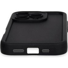 Derin Stok Iphone 16 Kılıf Viera Silikon - Siyah
