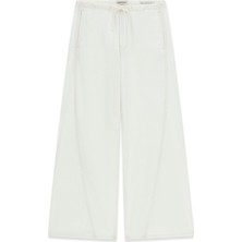 Guess Kadın Palazzo Kesim Bağcıklı Jean - Beyaz