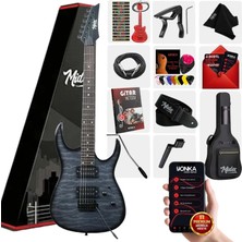 Midex Crade Grey Rosewood Klavye Super Strat Kasa Hh Yüksek Kaliteli Elektro Gitar