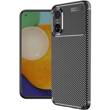 Derin Stok A60 Kılıf Auto Focus Karbon Kapak - Siyah