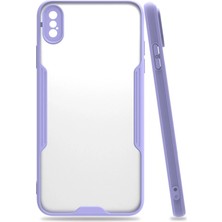 Derin Stok Iphone Xs Kılıf Platin Silikon - Lila