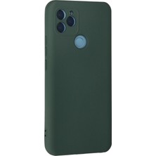 Derin Stok General Mobile Gm 21 Kılıf Nano Içi Kadife Silikon - Koyu Yeşil