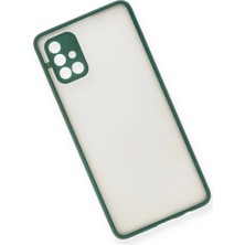 Derin Stok Galaxy A71 Kılıf Montreal Silikon Kapak - Yeşil
