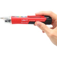 Uni-T UT12D Temassız Voltaj Dedektörü Kırmızı ve Gri Renkli 24V~1000V Ölçüm Mesafesi ile Kullanım İçin