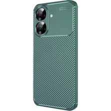 Derin Stok Note 60 Kılıf Auto Focus Karbon Kapak - Koyu Yeşil