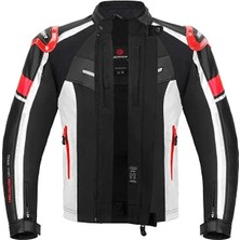 Scoyco JK152 Kırmızı 4 Mevsim Motosiklet Montu Rüzgar Geçirmez Naylon Malzeme ile L Beden