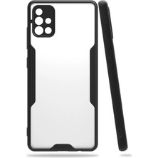 Derin Stok Galaxy A71 Kılıf Platin Silikon - Siyah