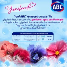 ABC Yumuşatıcı Gül Kokusuyla 5 lt İpeksi Yumuşaklık ve 50 Yıkama Avantajı