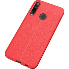 Derin Stok P40 Lite E Kılıf Auto Focus Kapak - Kırmızı