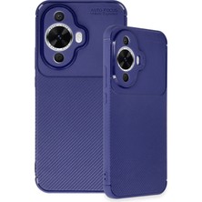 Derin Stok Nova 12S Kılıf Auto Focus Karbon Kapak - Lacivert