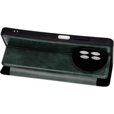 Derin Stok 12 5g Kılıf Flip Cover - Koyu Yeşil