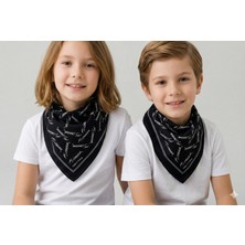 Sibel Günay Butik Atatürk Imzalı ve Portre Baskılı Siyah Fular /bandana | %100 Pamuk | Unisex | 10 Kasım – 29 Ekim – 19 Mayıs