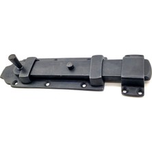 Marsilyan Antika Tarz Dekoratif Pirinç Yassı Kapı Sürgüsü - 55X215 Mm, Oksit