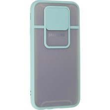 Derin Stok Galaxy J7 / J730 Kılıf Palm Buzlu Kamera Sürgülü Silikon - Turkuaz