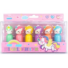 Unicorn 6 Renk Highlighter Kalem Kutulu