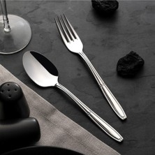 Nehir 60 Parça Çatal Kaşık Takımı Seti Buket Sade Parlak 18/10 Paslanmaz Çelik 1 Kişilik