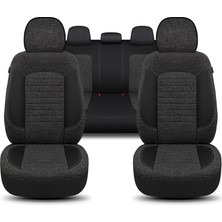 Minderland İz Serisi Her Araca Uyumlu Oto Koltuk Kılıfı Tam Set Keten