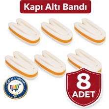 Nistabolje 8 Adet Yapışkanlı Kapı Altı(Eşik) Bandı Isı Yalıtım Süngeri 90 cm