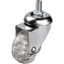 Marsilyan Hts 302 - 50X20 mm Şeffaf Makaralı Vidalı Teker