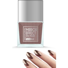 Mara Metalik Ayna Efektli Kahverengi Oje 15 ml Pürüzsüz Zemin Sağlayan Yoğun Kıvam