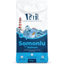 Petipure Somonlu Kuru Yetişkin Kedi Maması 10 kg - Besleyici Vitamin Ilaveli Tam ve Dengeli Mama