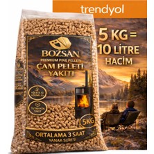 Bozsan Yüksek Isı Değerli A1 Kalite 5kg Dumansız %100 Çam Peleti Yakıtı 5kg 6mm