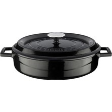 Lava Döküm Çok Amaçlı Yayvan Tencere. Trendy Serisi Çap(Ø)28cm.