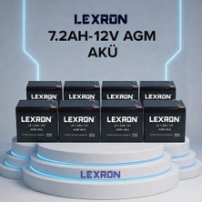 Lexron 7.2AH 12V Agm Akü 8 Adet