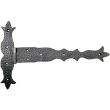 Marsilyan Antika Tarz Dekoratif Pirinç Kuyruklu Dövme Menteşe - 251X393 Mm, Oksit