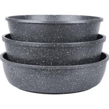 Thermoad Gri Alüminyum Fırın Tepsisi 28 x 30 x 32 cm Yuvarlak Şekil ve Hafiflik Avantajı